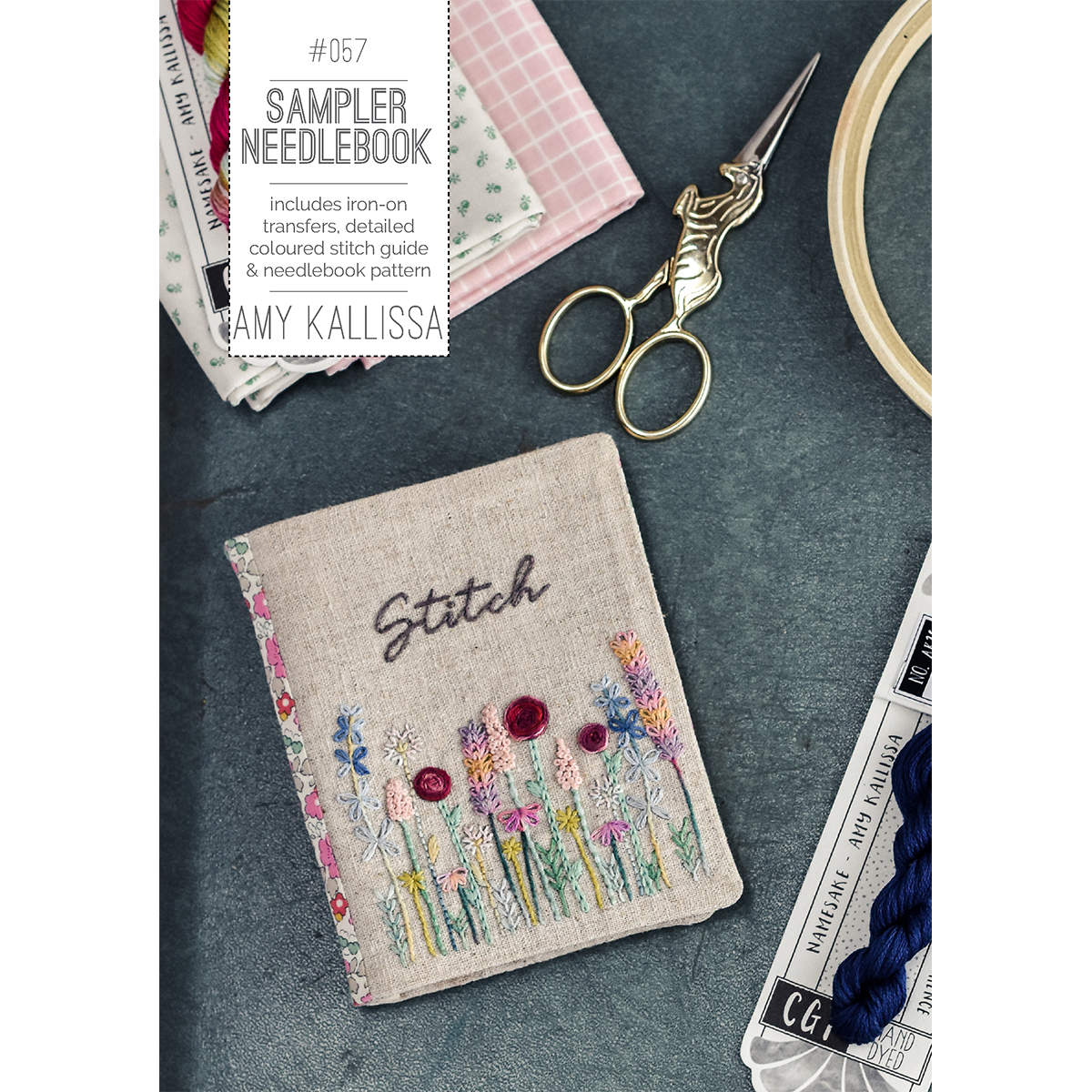 Sampler Needlebook Pattern – Treehouse Textiles