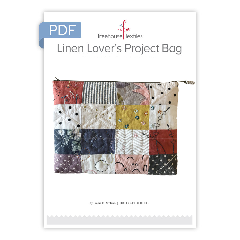 Linen Lovers Project Bag PDF Pattern | Treehouse Textiles