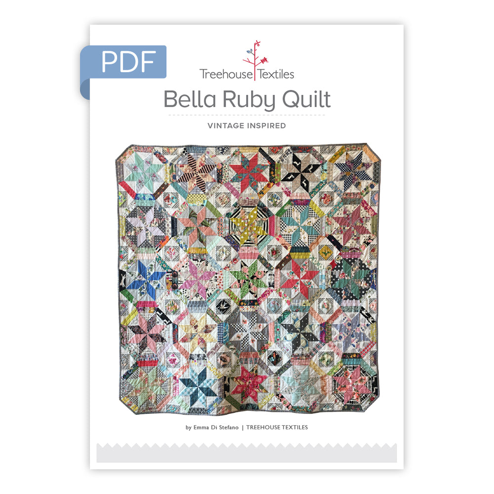 Treehouse Textiles Bella Ruby Quilt PDF Pattern | Treehouse Textiles